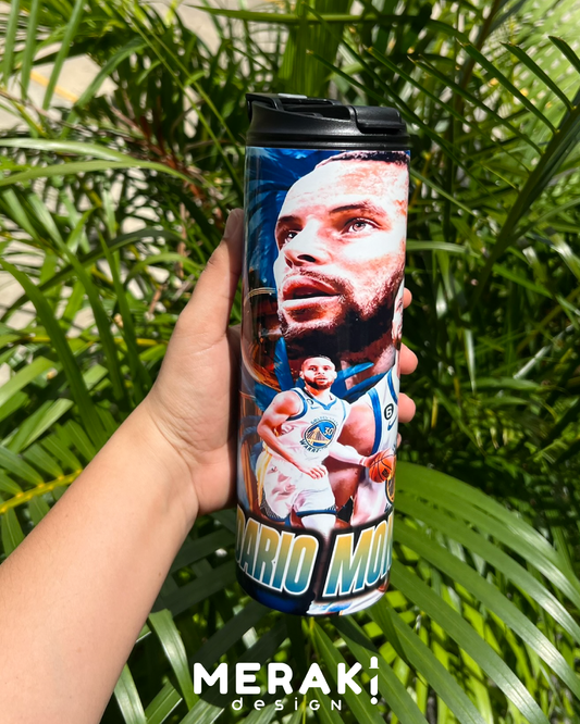 🏀🔥 Vaso Térmico Two Layer 450ml – Diseño Exclusivo de Stephen Curry 🔥🏀
