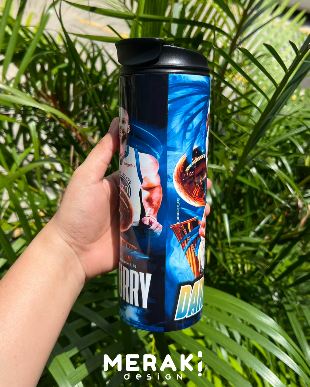 🏀🔥 Vaso Térmico Two Layer 450ml – Diseño Exclusivo de Stephen Curry 🔥🏀