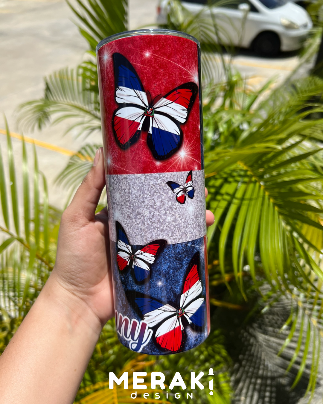 Vaso Térmico Tumblr 20oz Diseño Exclusivo de la Bandera Dominicana 🔥