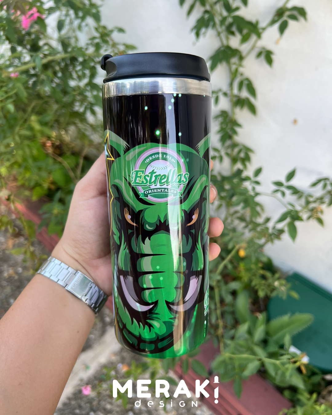 ⚾ Termo Térmico con el Diseño de tu Equipo de Béisbol Dominicano Estrellas Orientales 🏆