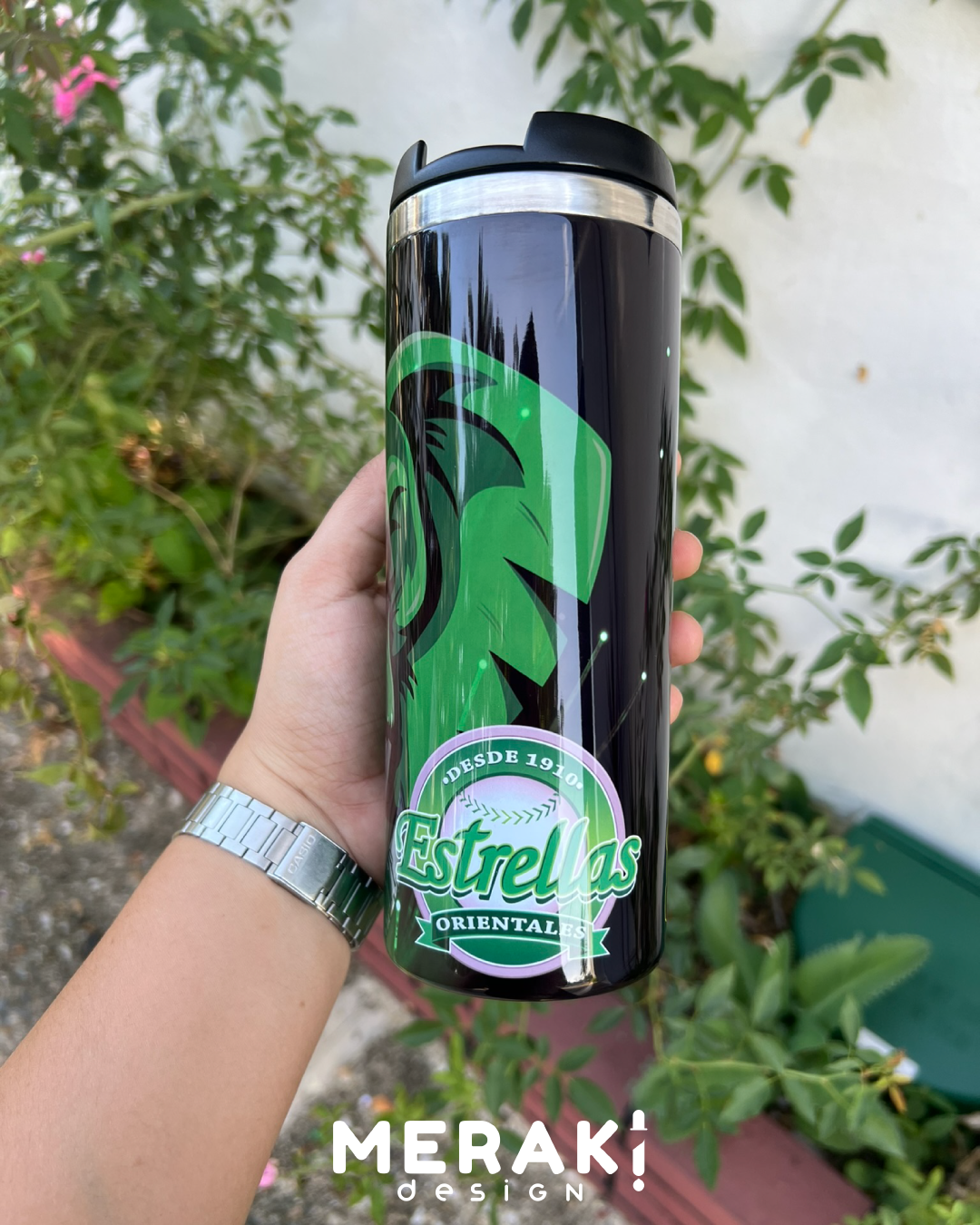 ⚾ Termo Térmico con el Diseño de tu Equipo de Béisbol Dominicano Estrellas Orientales 🏆