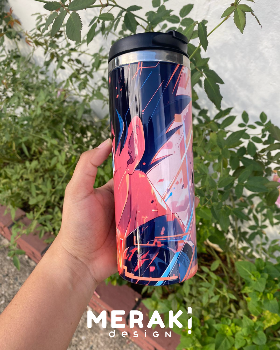 🔥 Vaso Térmico Two Layer 450ml – Diseño ÉPICO de Goku ⚡🟠