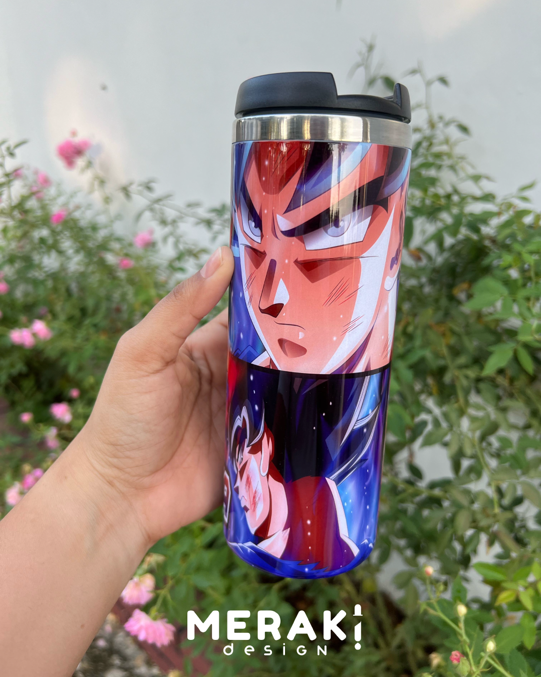 🔥⚡ Vaso Térmico Two Layer – Diseño de Goku Ultra Instinto ⚡🔥