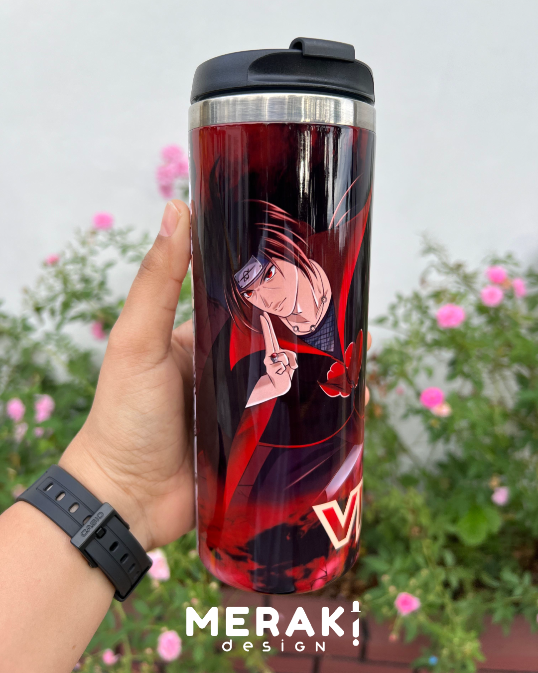 🔥 Vaso Térmico Personalizado de Itachi – El Regalo Perfecto para Fans del Anime 🔥
