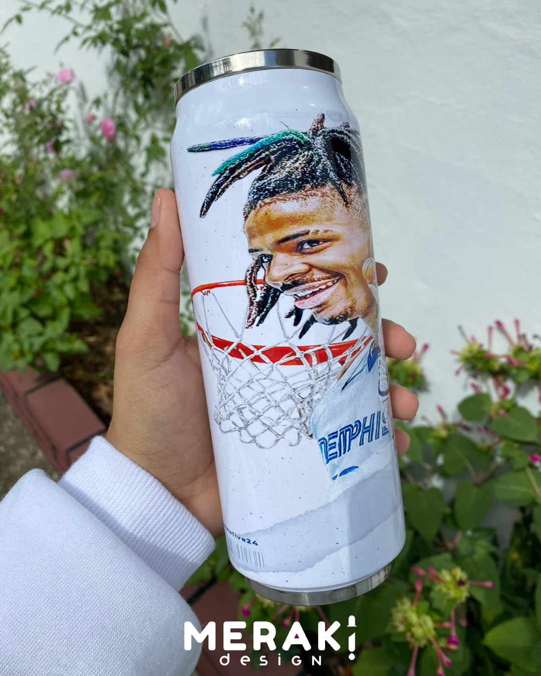 🏀🔥 Vaso térmico Cola Cam de 17oz personalizado de Ja Morant 🔥🏀