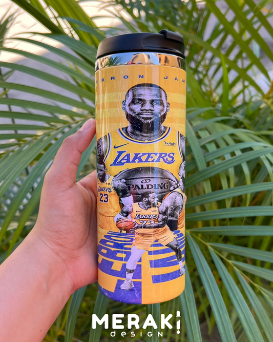 🏀🔥 Vaso Térmico Two Layer 450ml – Diseño Exclusivo de LeBron James