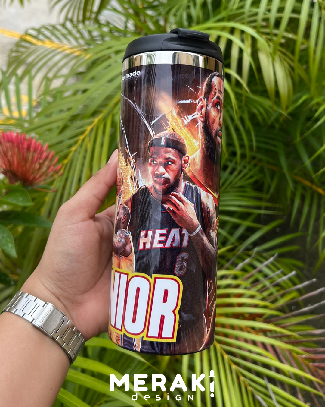 🏀🔥 Vaso Térmico Two Layer 450ml – Diseño Exclusivo de LeBron James