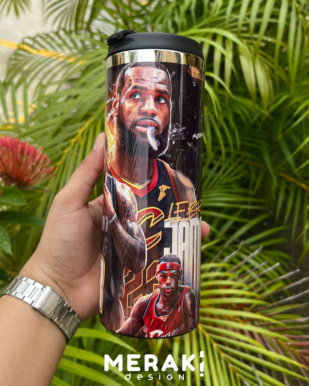 🏀🔥 Vaso Térmico Two Layer 450ml – Diseño Exclusivo de LeBron James