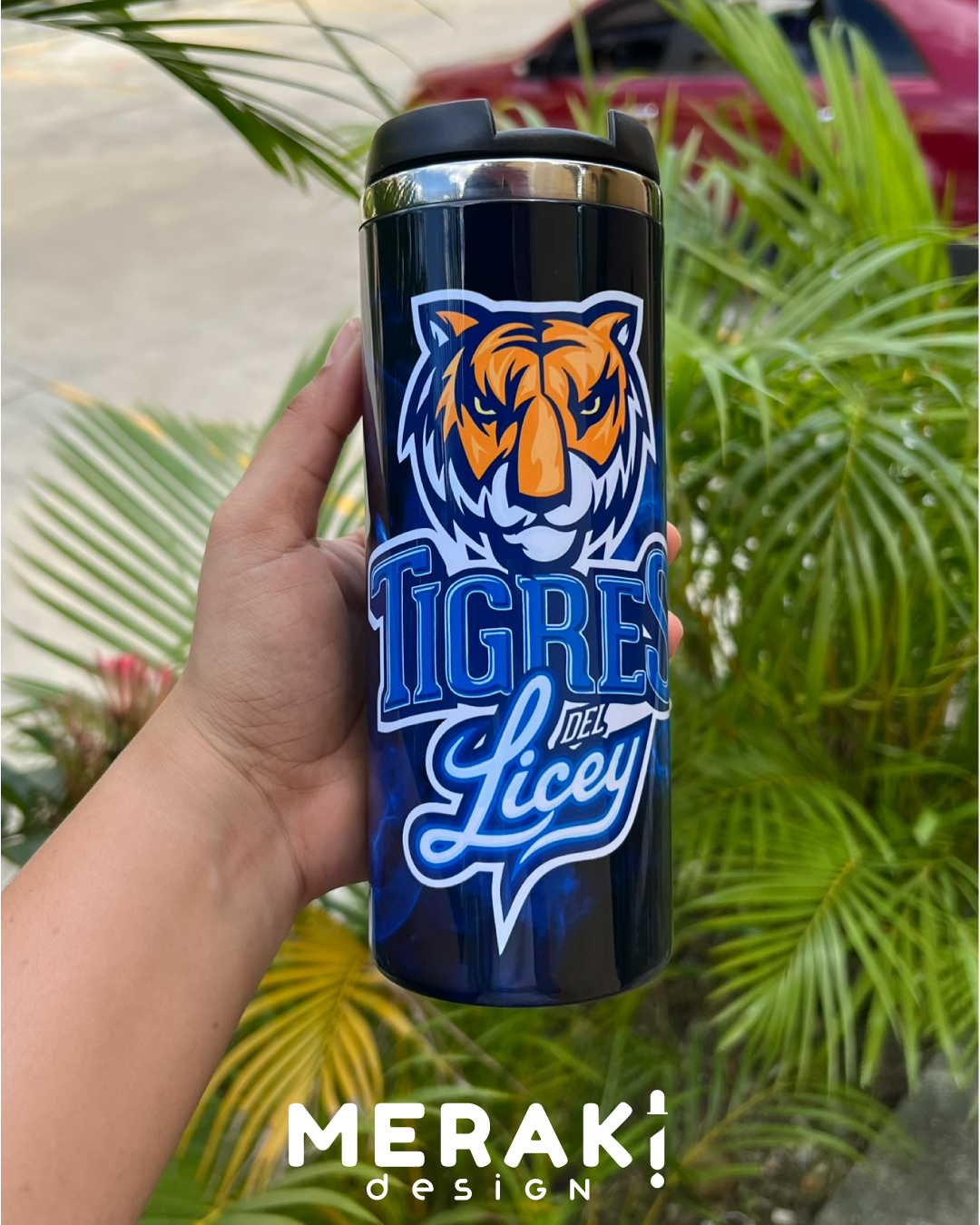 ⚾ Termo Térmico Personalizado de los Tigres del Licey 🔵🏆