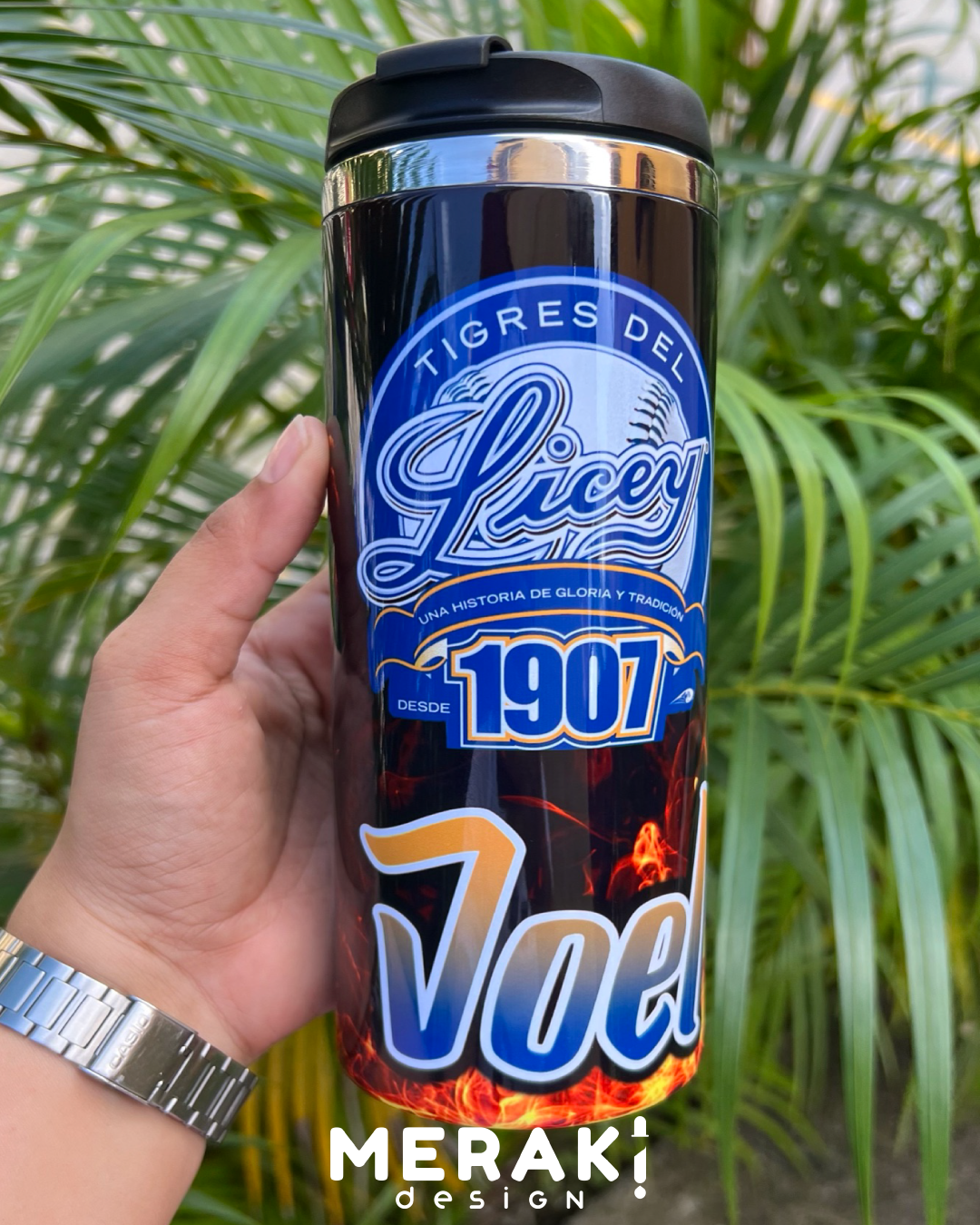 ⚾ Termo Térmico Personalizado de los Tigres del Licey 🔵🏆