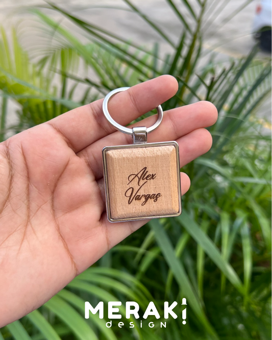 🔑 Llavero de Madera Personalizado 🔑