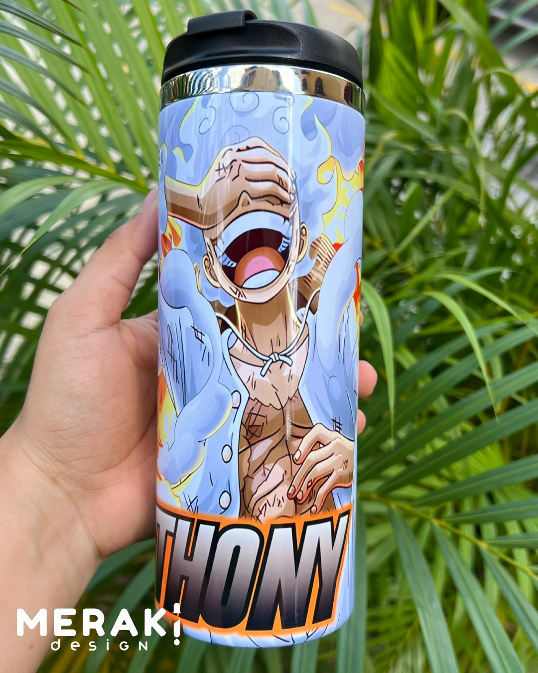 🌟 Vaso Térmico Two Layer 450ml - Diseño Luffy Gear: ¡Tu Bebida Favorita con Estilo y Aventura! 🌊
