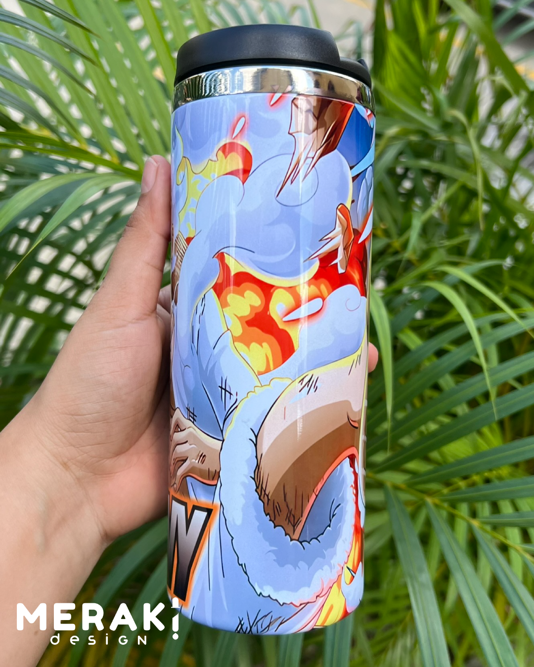🌟 Vaso Térmico Two Layer 450ml - Diseño Luffy Gear: ¡Tu Bebida Favorita con Estilo y Aventura! 🌊