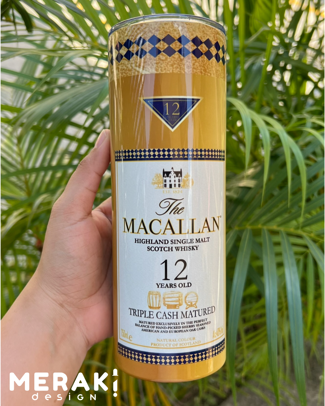 🥃 Vaso Térmico Tumblr 20oz The Macallan Triple Cask 12 Años ✨🍂