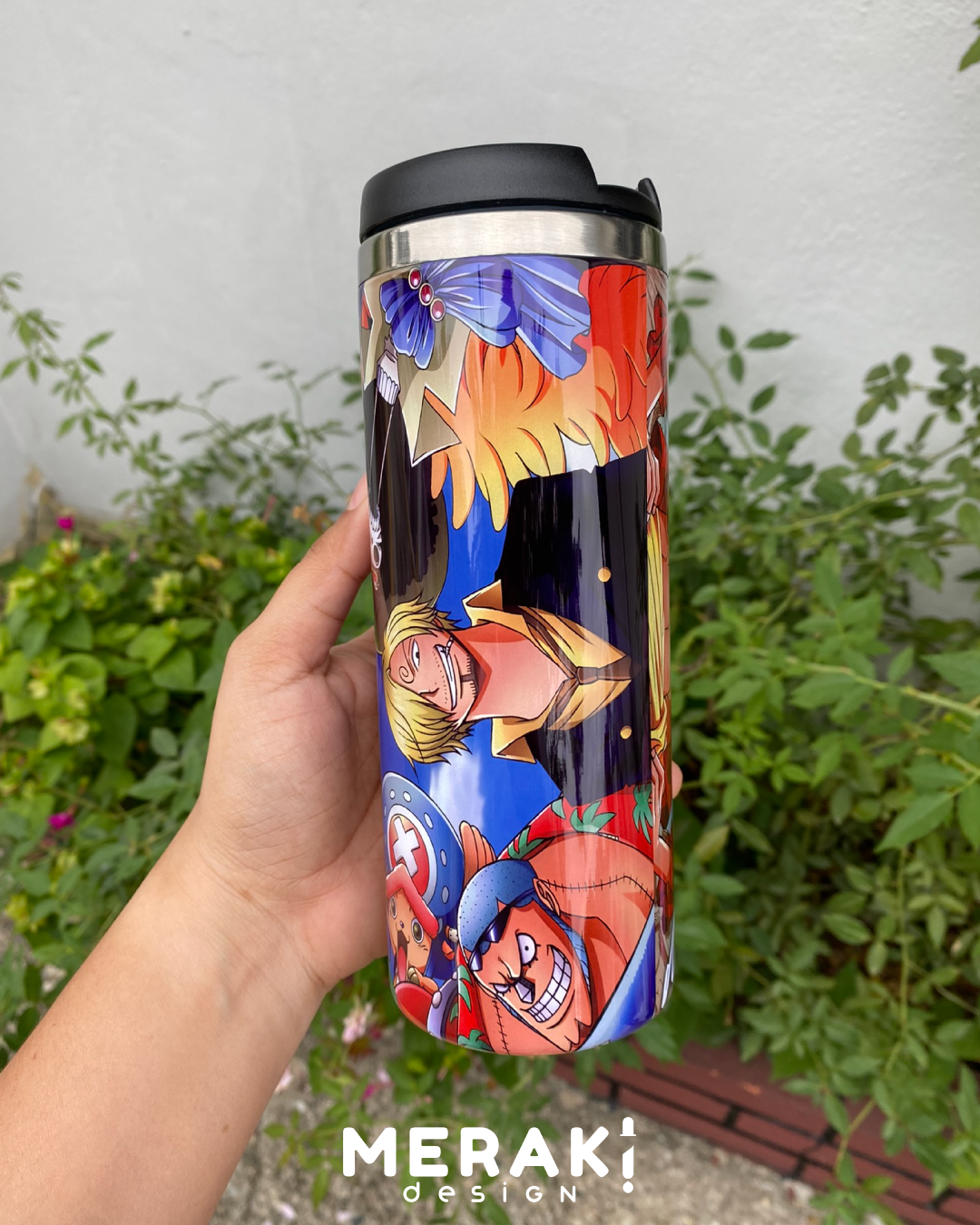 🏴‍☠️✨ Vaso Térmico Two Layer 450ml personalizado de One Piece ✨🏴‍☠️
