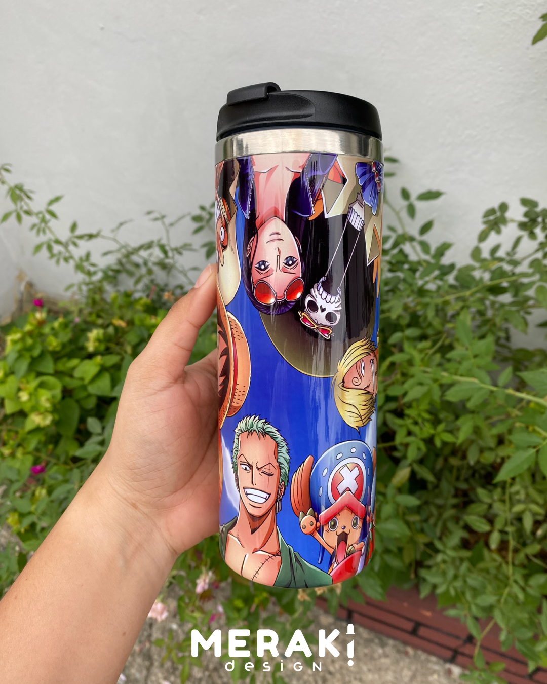 🏴‍☠️✨ Vaso Térmico Two Layer 450ml personalizado de One Piece ✨🏴‍☠️