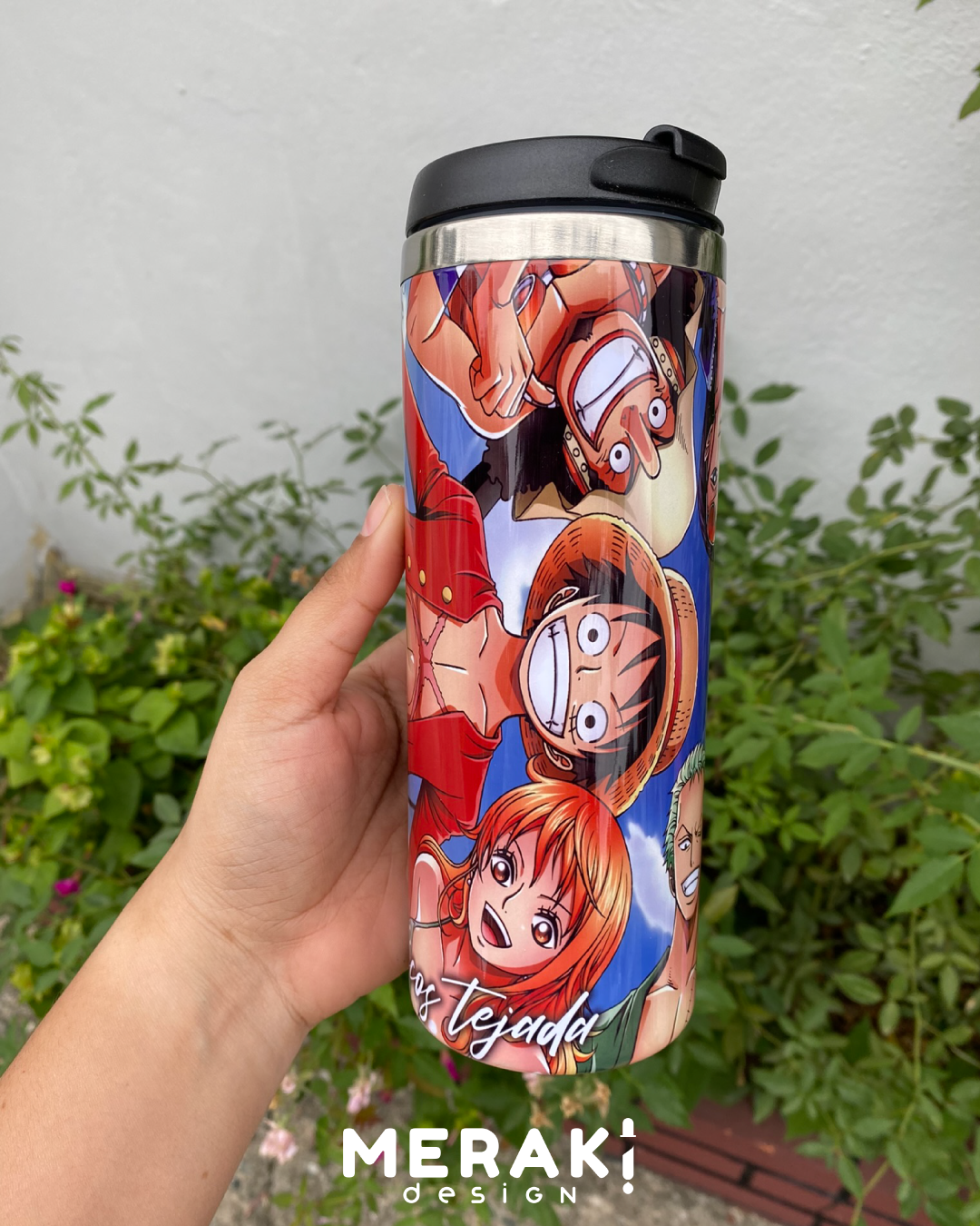 🏴‍☠️✨ Vaso Térmico Two Layer 450ml personalizado de One Piece ✨🏴‍☠️