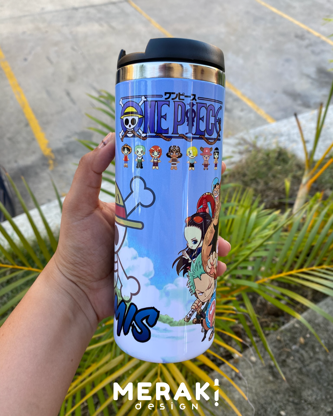 🏴‍☠️✨ Vaso Térmico Two Layer 450ml personalizado de One Piece ✨🏴‍☠️