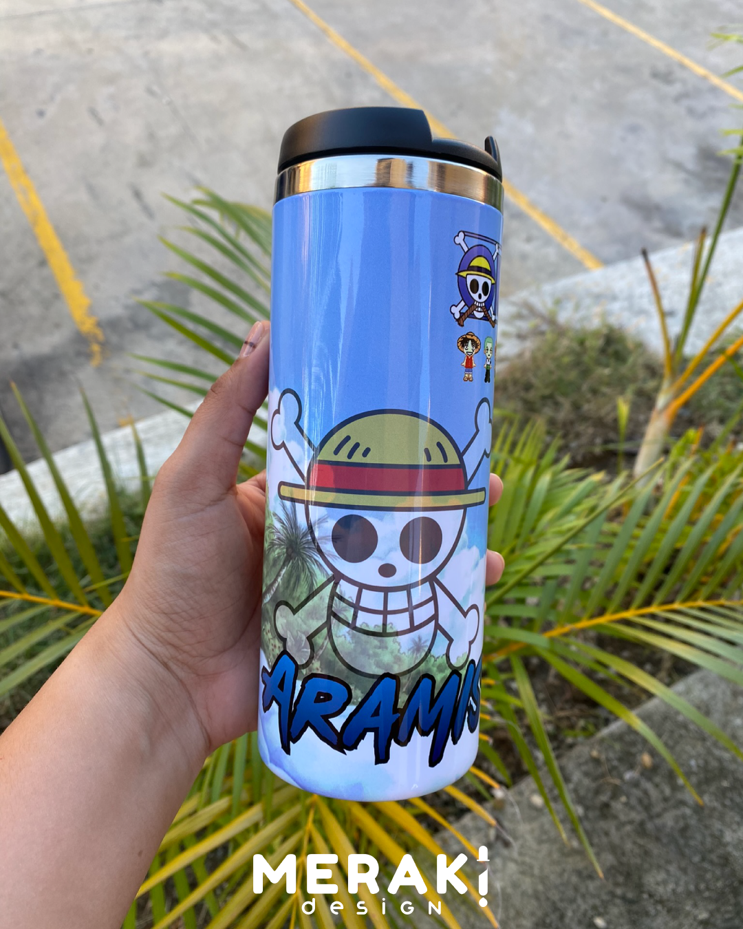 🏴‍☠️✨ Vaso Térmico Two Layer 450ml personalizado de One Piece ✨🏴‍☠️