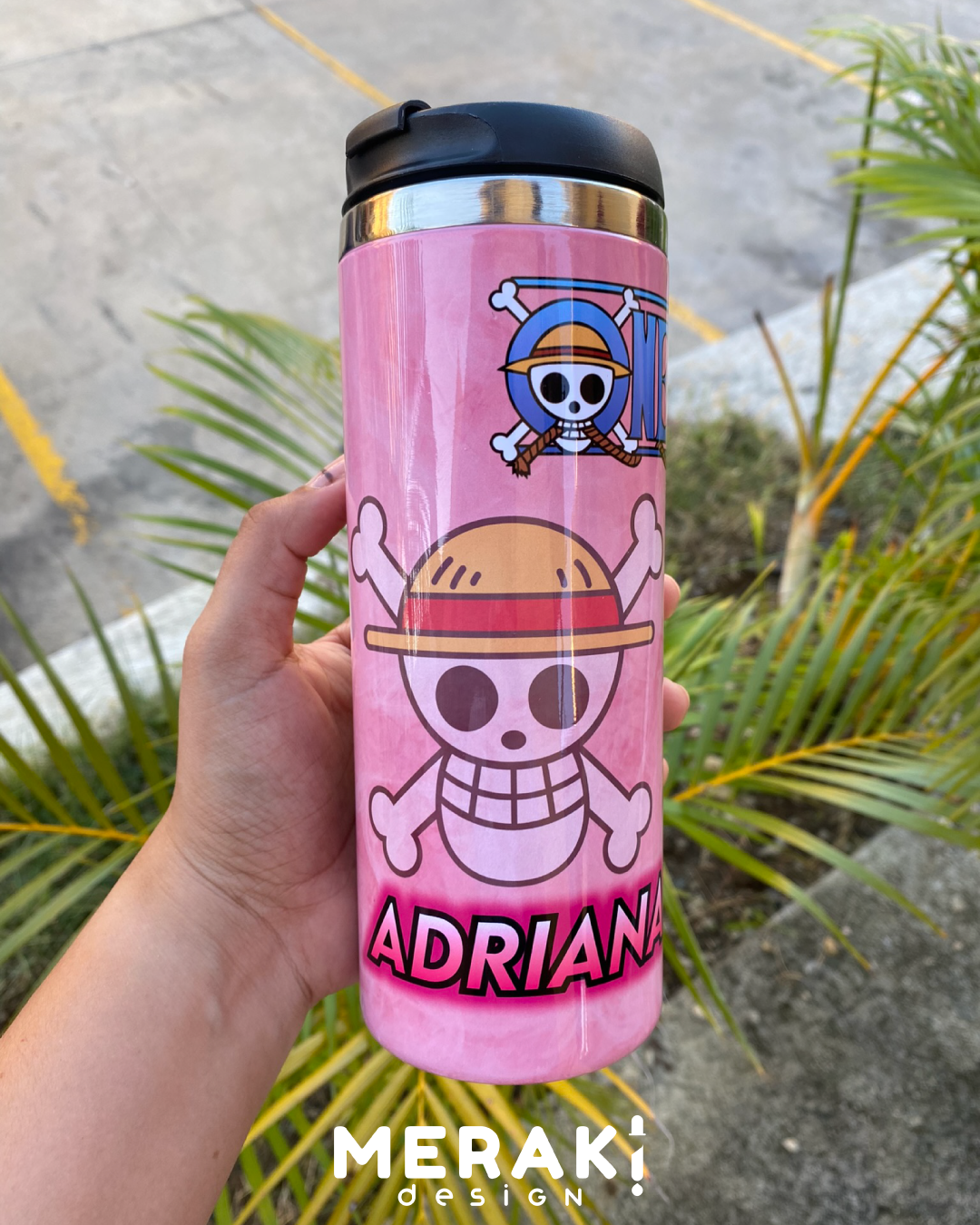 🏴‍☠️✨ Vaso Térmico Two Layer 450ml personalizado de One Piece ✨🏴‍☠️