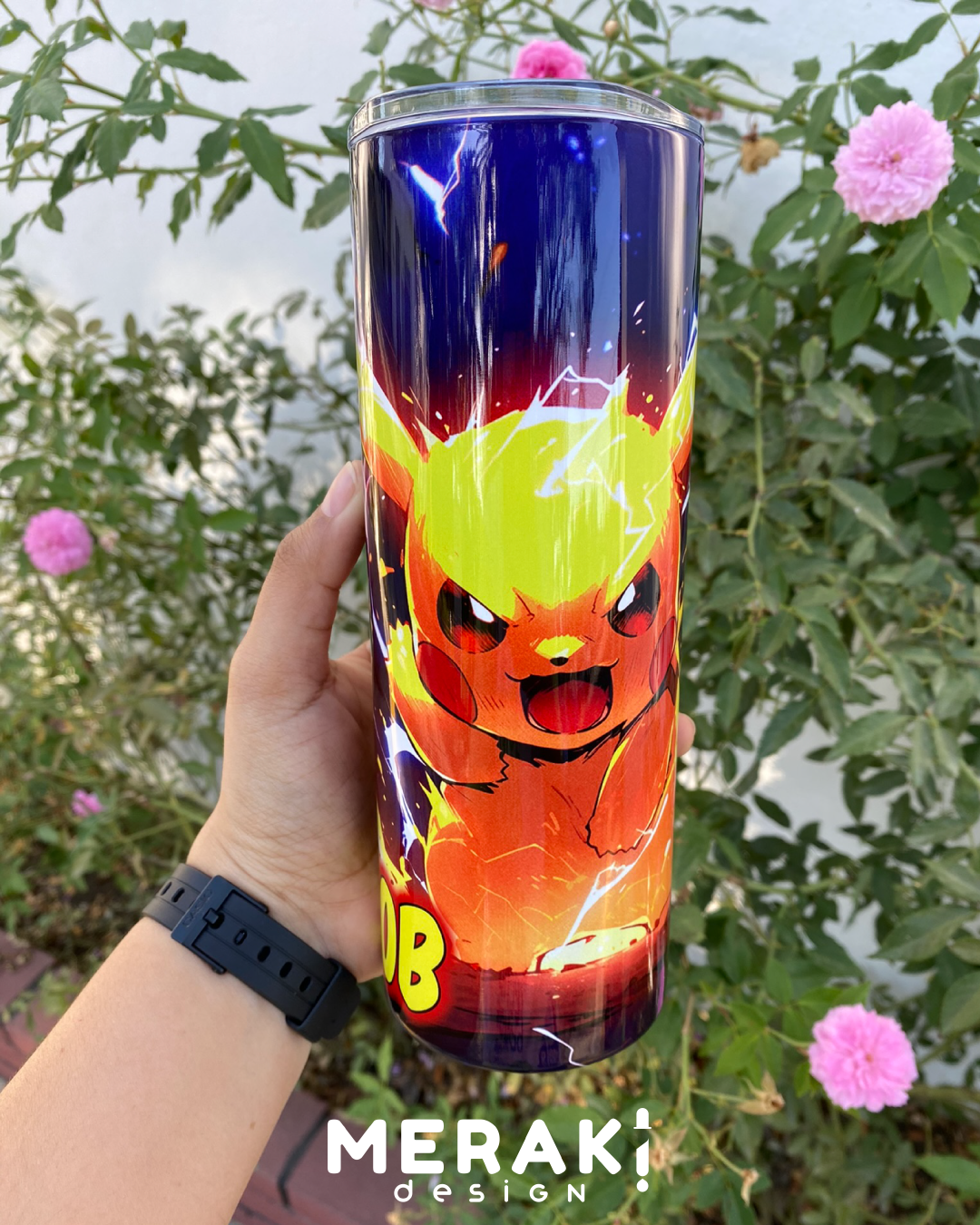 ⚡🟡 ¡Pika-Pika - Vaso Térmico Tumblr de 20oz personalizado ⚡🟡
