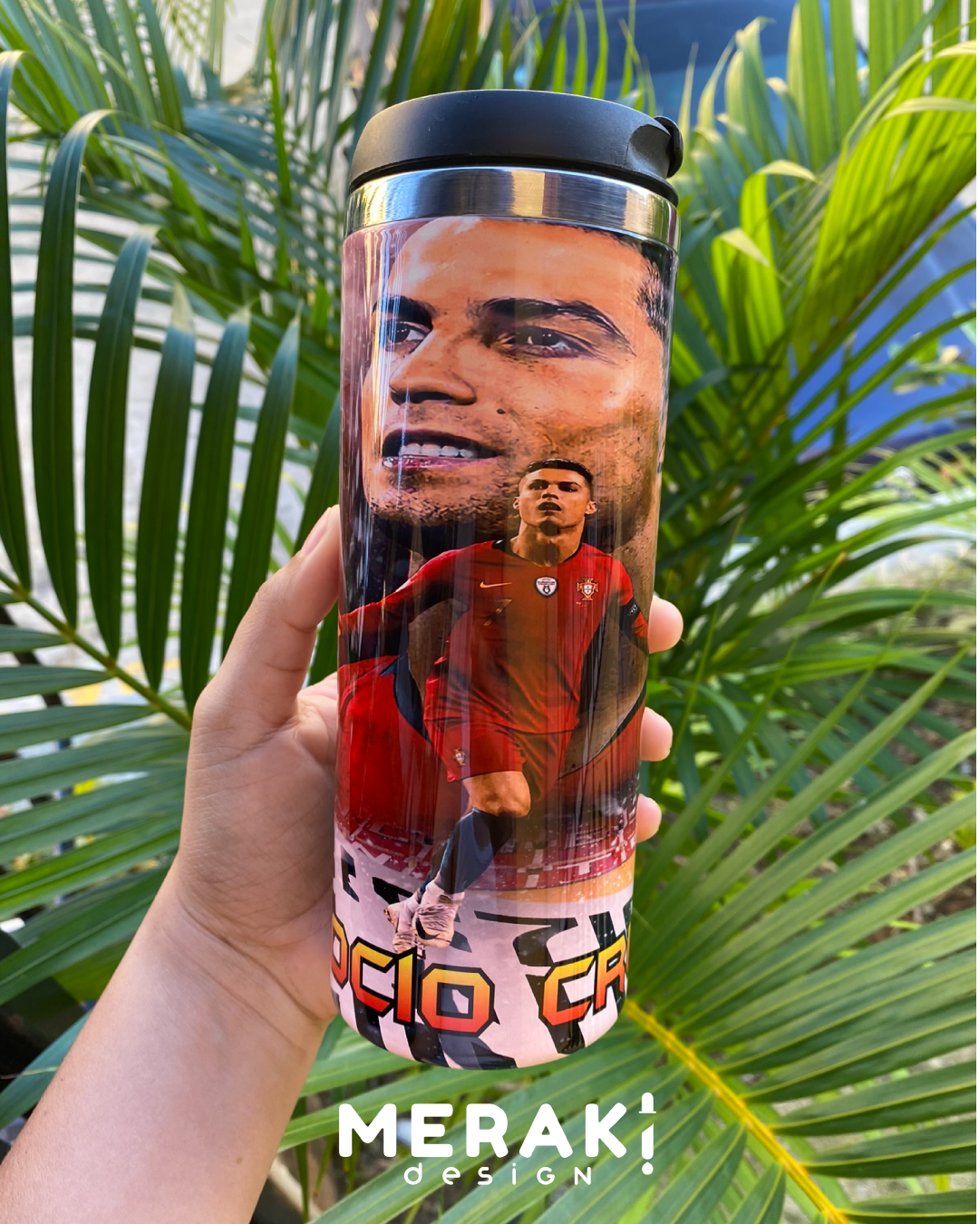 ¡Vive el Estilo de Cristiano Ronaldo con el Vaso Térmico Two Layer Personalizado! ⚽️✨