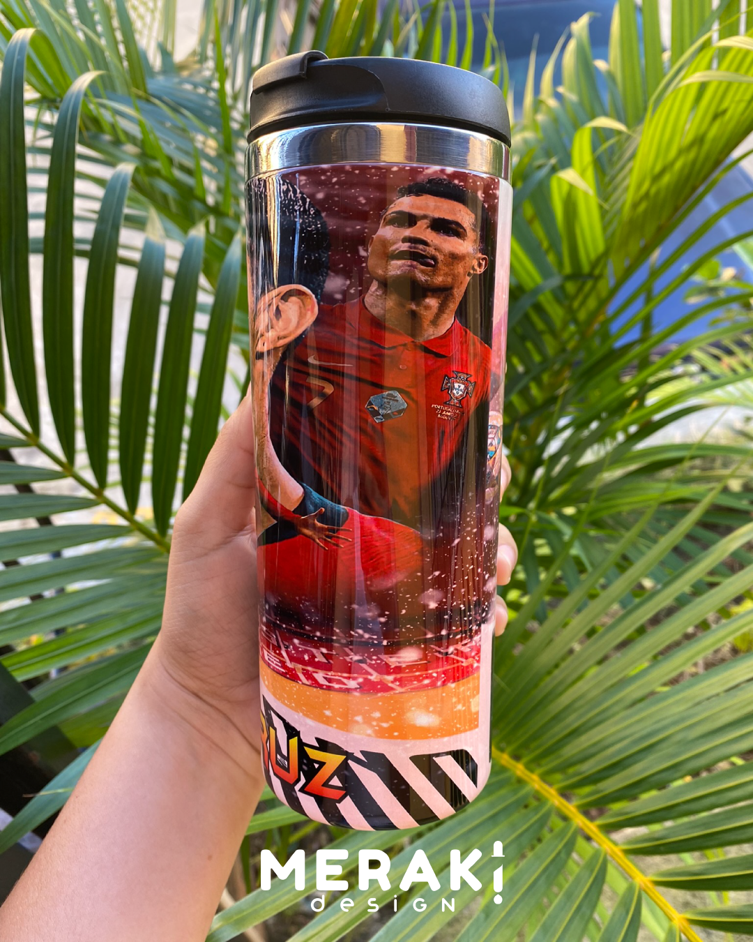 ¡Vive el Estilo de Cristiano Ronaldo con el Vaso Térmico Two Layer Personalizado! ⚽️✨