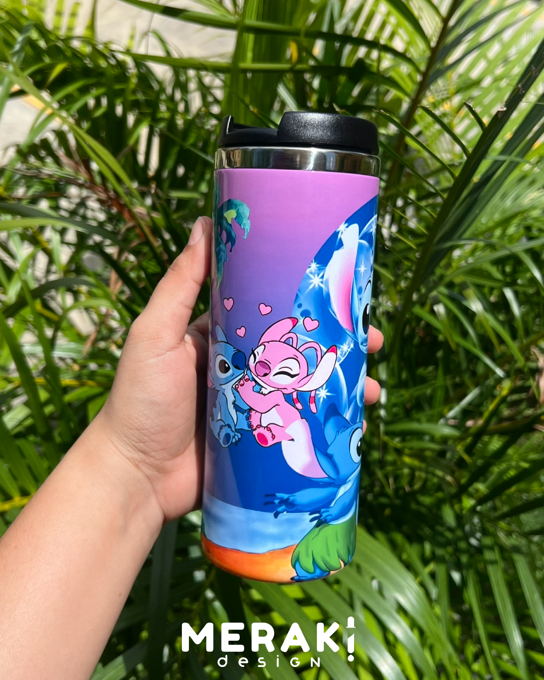 🌺 Vaso Térmico Personalizado – Lilo & Stitch