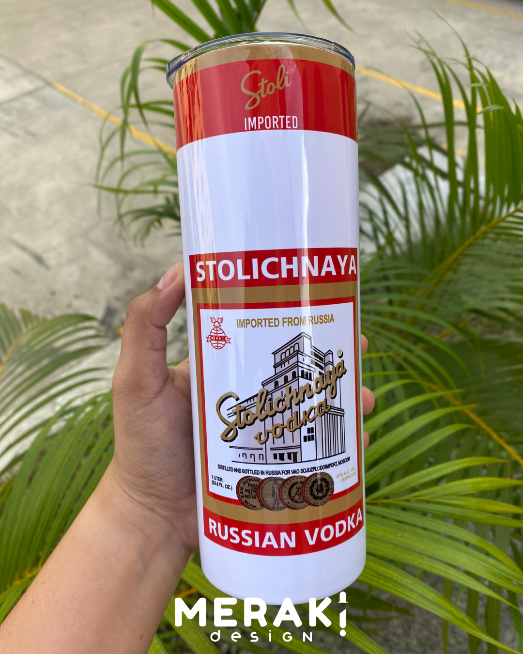 🍸🔥 Vaso Térmico Tumblr de 20oz- de Stolichnaya 🍸🔥