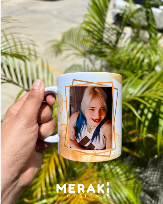 🎨✨ Taza Personalizada – Acuarela &amp; Foto ✨🎨
