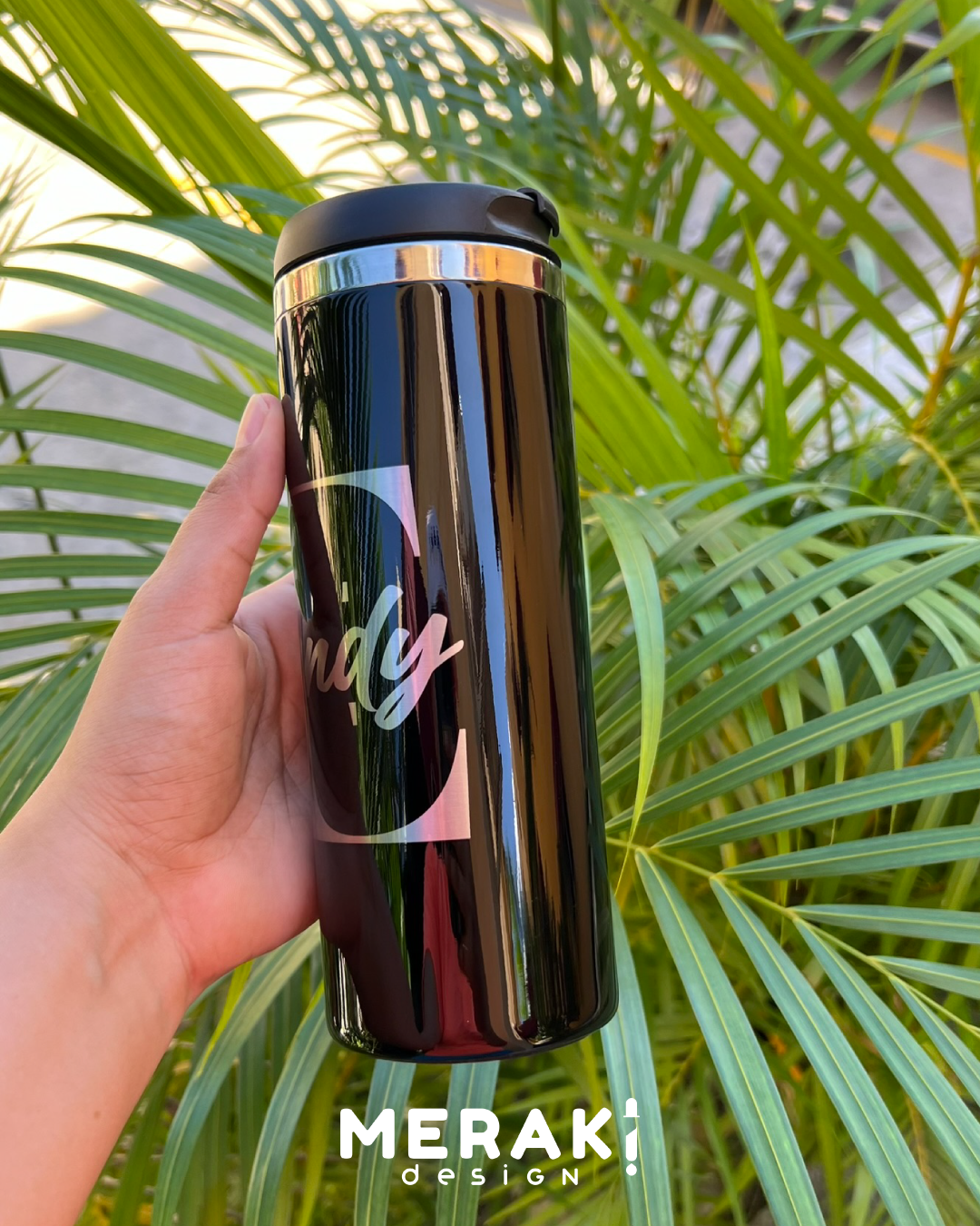 🌟 Termo Two Layer Silver 450ml - Diseño Minimalista con Nombre e Iniciales: Elegancia y Estilo Personalizado 🌟