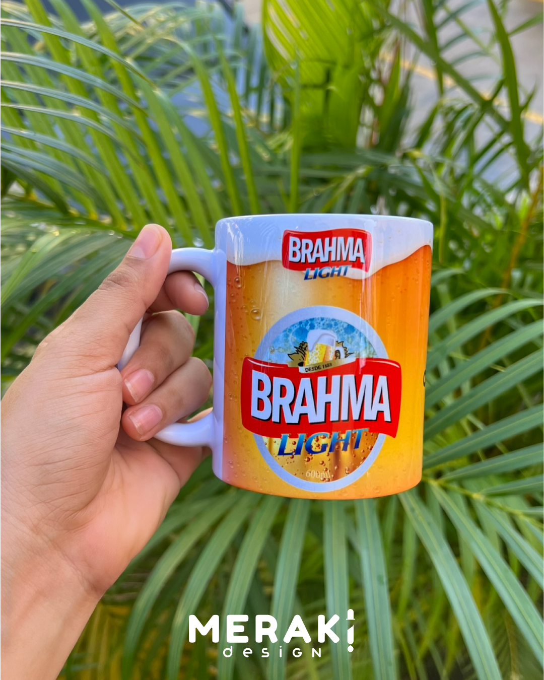 🎯 Taza Personalizada Cerveza Brahma – ¡Disfruta con Estilo! 🍻